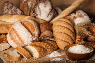 Assorted products breads