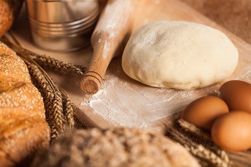 Bread Dough with Ingredients