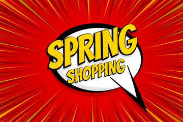 Seasonal sale comic text pop art sticker