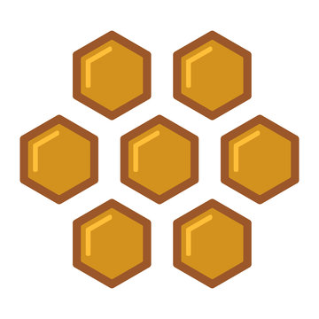 Bienen & Honig Icon - Bienenwaben