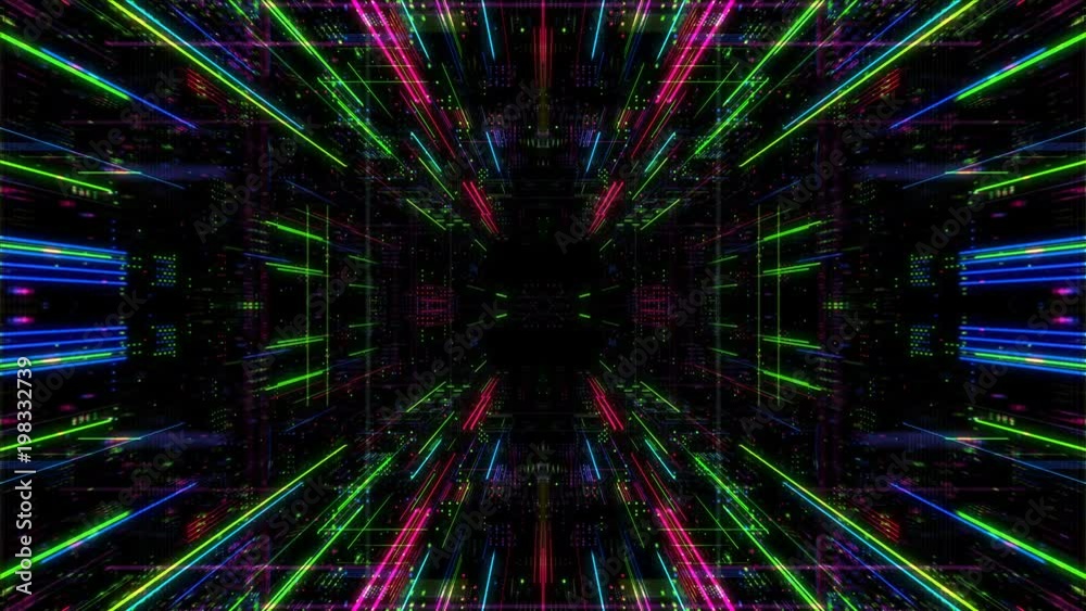 Poster abstract digital matrix particles grid virtual reality abstract cyber space science and technology b