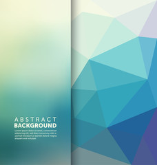 Fototapeta premium Abstract Background with polygonal elements