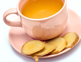 Ginger Tea Cup Represents Refresh Spiced And Refreshments
