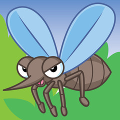 mosquito, Cute Cartoon