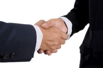 Businessman shaking hands.Business,meeting,negotiating,good deal,success,agreement concept.With clipping path.