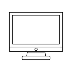 monitor computer tech icon vector illustration design
