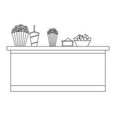 cinema food box office vector illustration design