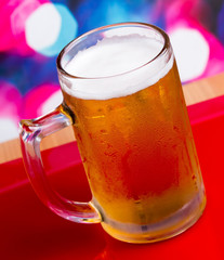 Beer In Glass Shows Pint Beers And Refreshment