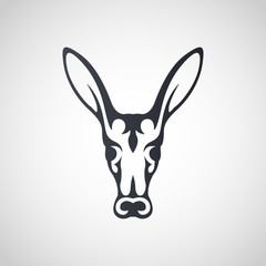 Aardvark logo icon design, vector illustration