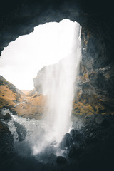 Behind the waterfall 