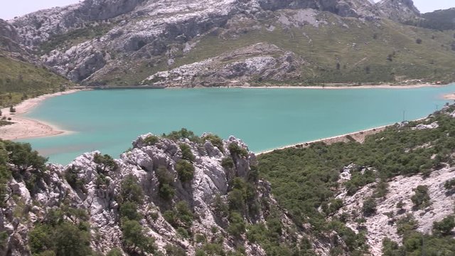 Water Reservoir "Embassament de Cuber", Mallorca, Spain.