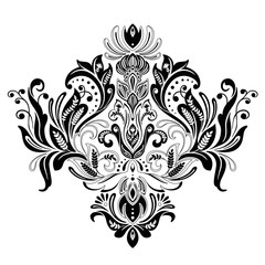 floral victorian ornament vector design