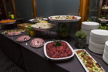 Wedding buffet with Cuisine Culinary Buffet Food
