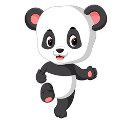 cute baby panda cartoon