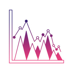 statistics graphic isolated icon vector illustration design