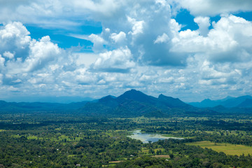 Naklejka premium Sigiriya Lion Rock Fortress in Sri Lanka