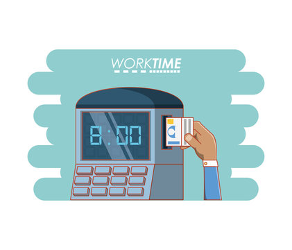 work time elements icons