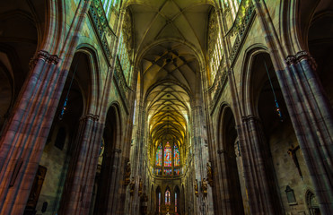 Fototapeta premium Cattedrale di Praga: vista interna