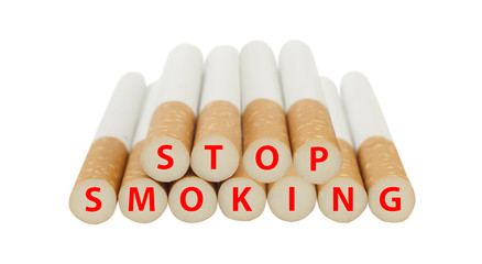 stop smoking concept image with cigarettes