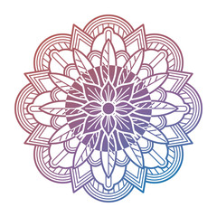 Meditation oriental mandala flower