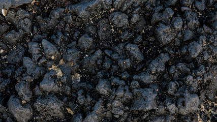 Volcanic beaches and reefs of the Canary Islands. Volcanic islands of Spain.