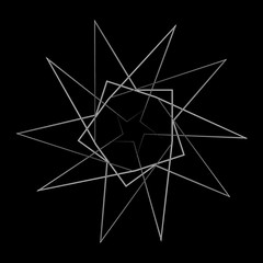 Geometric set stars and flowers for gifts and holidays pattern vector EPS10