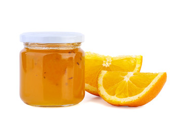 Orange slices and jam