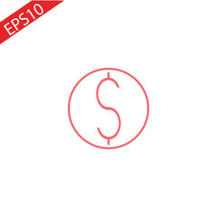 Fototapeta premium money. vector icon. One of a set of linear web icons