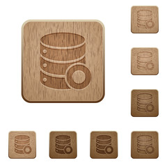 Database macro record wooden buttons