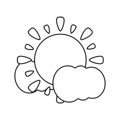 sun and clouds icon