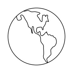 earth planet globe icon