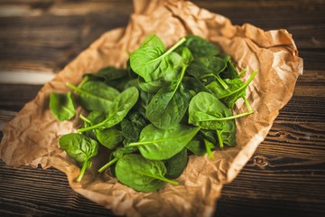 Baby spinach leaves