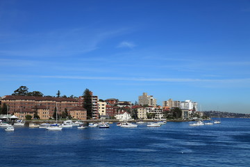 Yachts and coastline of Sydney, Australia