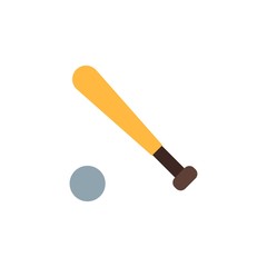  baseball flat vector icon. Modern simple isolated sign. Pixel perfect vector  illustration for logo, website, mobile app and other designs