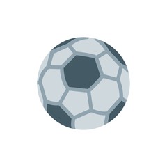 Obraz premium soccer ball, football ball flat vector icon. Modern simple isolated sign. Pixel perfect vector illustration for logo, website, mobile app and other designs