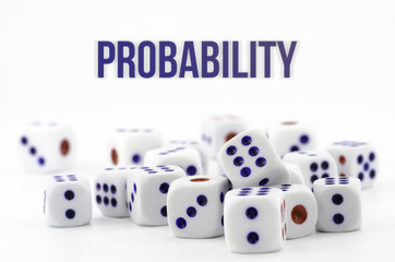 Conceptual background shape for design or texture. Pattern, number, objects, success & roll.