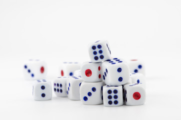 Abstract shape, for web page, wallpaper or graphic design. Pattern, risk, number, black & betting.