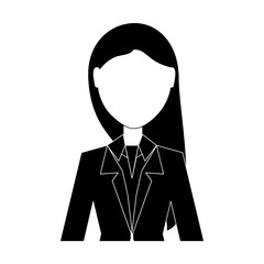 avatar young businesswoman icon