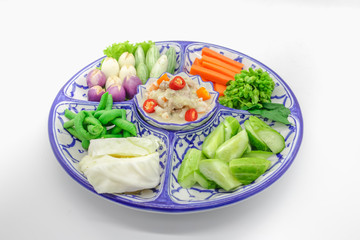 Thai food chilli pate with vegetable