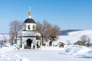 Fototapeta na wymiar Sviyazhsk. The temple of the Holy equal to the apostles Emperor Constantine and his mother Helena