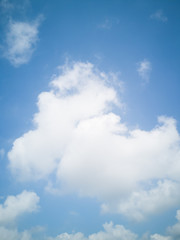 Obraz premium Blue sky with cloud in the morning.