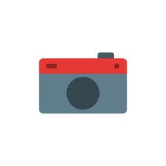 pocket camera  flat vector icon. Modern simple isolated sign. Pixel perfect vector  illustration for logo, website, mobile app and other designs