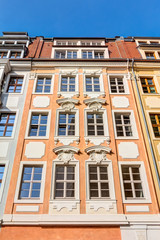 Fototapeta na wymiar Historic apartment buidlings in Dresden
