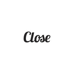 close icon. sign design