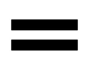 Simple equality symbol in mathematics