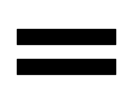 Simple equality symbol in mathematics