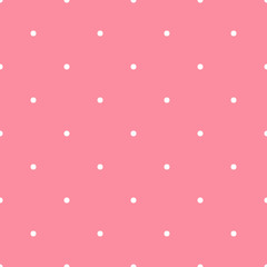 Vector seamless pattern with polka dots