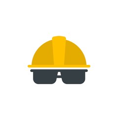 worker helmet, worker security flat vector icon. Modern simple isolated sign. Pixel perfect vector  illustration for logo, website, mobile app and other designs