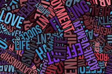 Happy word cloud, business