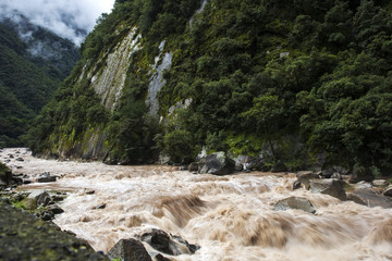 Urubamba river in Peru